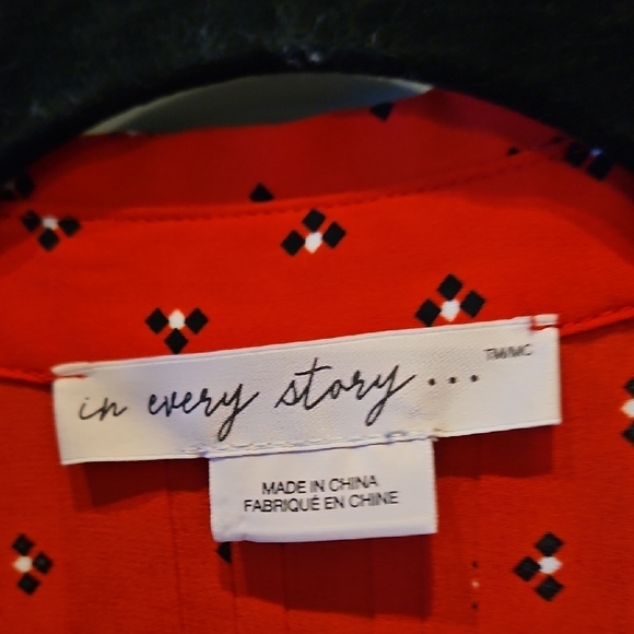 Penningtons Red Tunic with Pattern - Picture 2 of 7